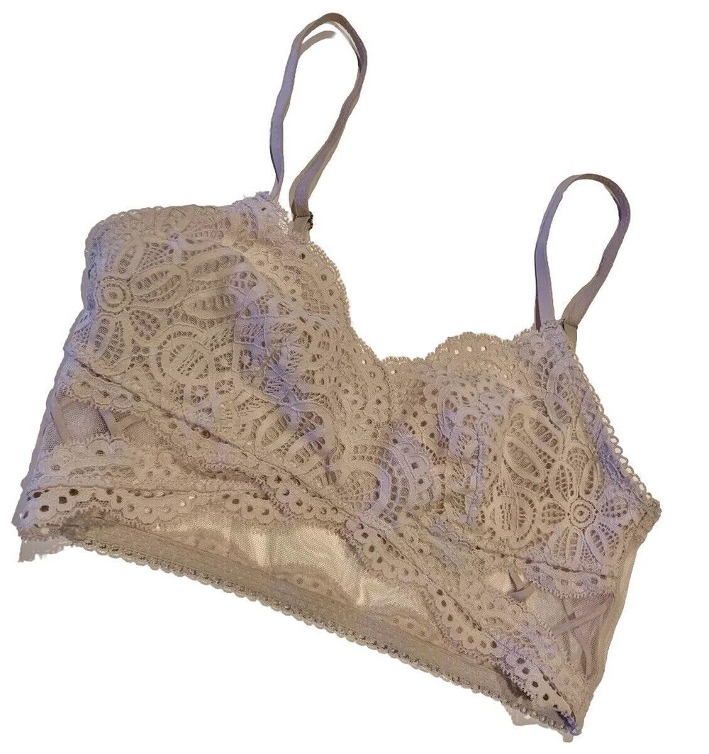 New Victoria’s Secret Pink Lace & Sheer Bralette Sz Sm Fairycore Coquette Sexy